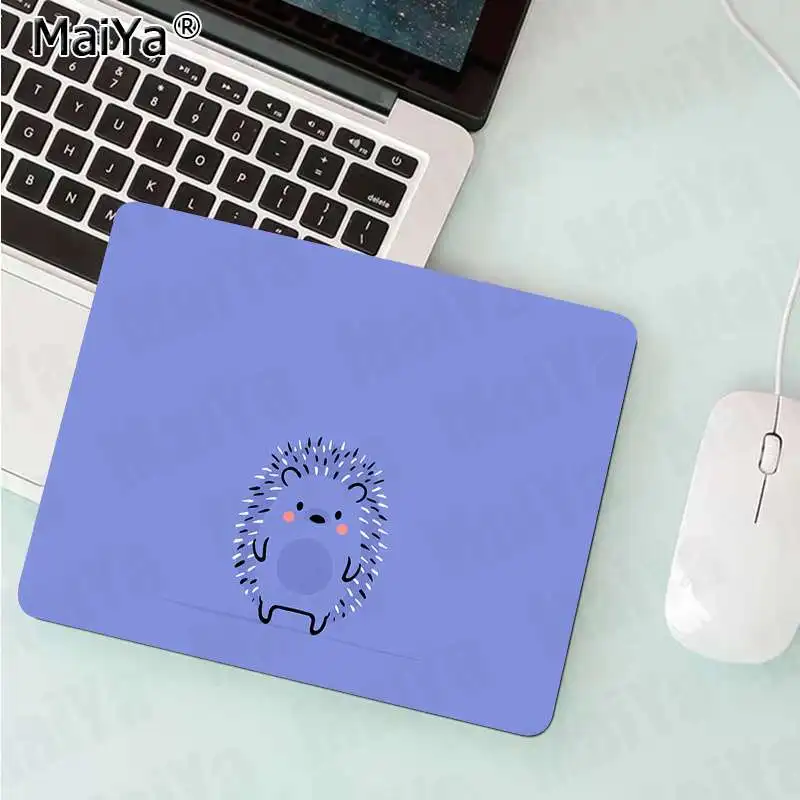 MaiYa Love Cute Pretty Hedgehogs высокоскоростной коврик для мыши резиновый компьютерный игровой коврик для мыши - Цвет: No Lock Edge18x22cm