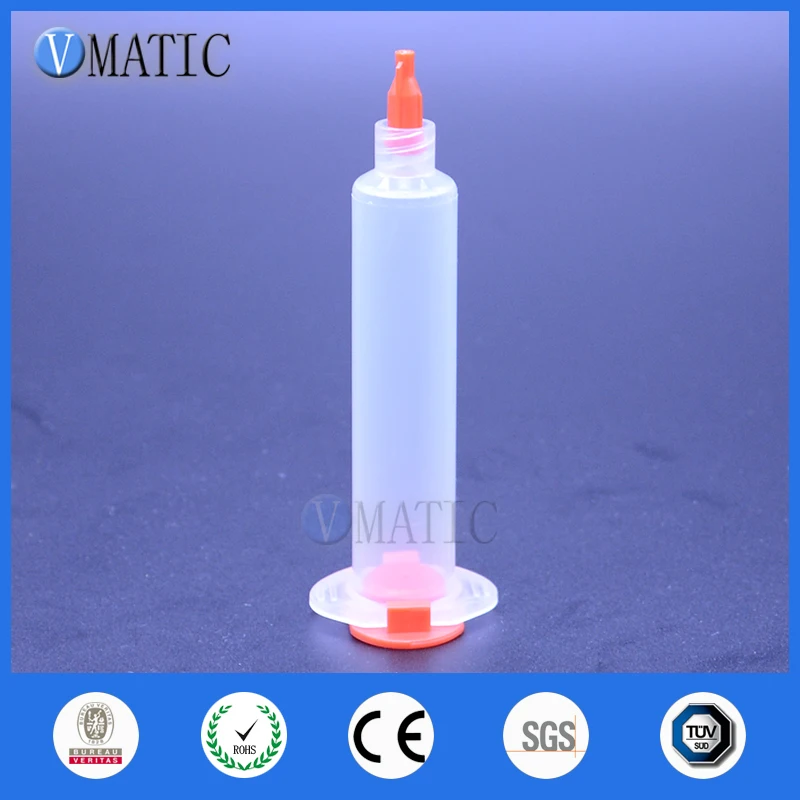 30cc/ml прозрачный клейкий Воздушный Пневматический распределитель наборы шприцов, поршень, Торцевая крышка, наконечник крышки пробки 500 наборов