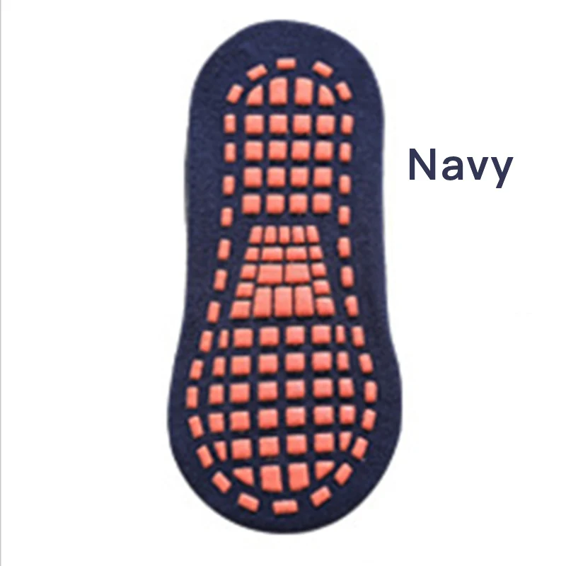 Navy Floor Socks Осень-зима, тонкие и дышащие нескользящие носки-тапочки домашние носки унисекс хлопковые, яркие цвета, пушистые, толстые, теплые носки - Цвет: Navy Floor Socks