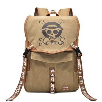 

ONE PIECE Luffy Canvas Backpack Anime Schoolbag Cosplay Animation backpack Travel backpack Laptop Bags Shoulder Bag Accessories