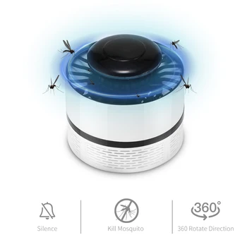 

USB Mosquito Insect Killer Wide Control Range LED Light For Electric Fly Bug Zapper Trap Lamp Pest Control