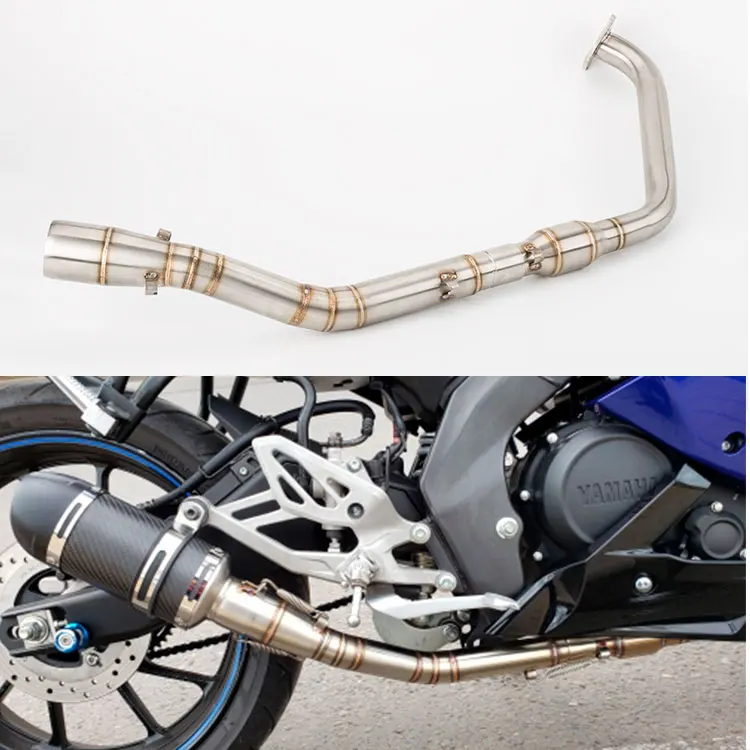 Выхлопная труба мотоцикла для Yamaha YZF R125 2019 R15 V3 выхлопная 2017-2019 | Автомобили и