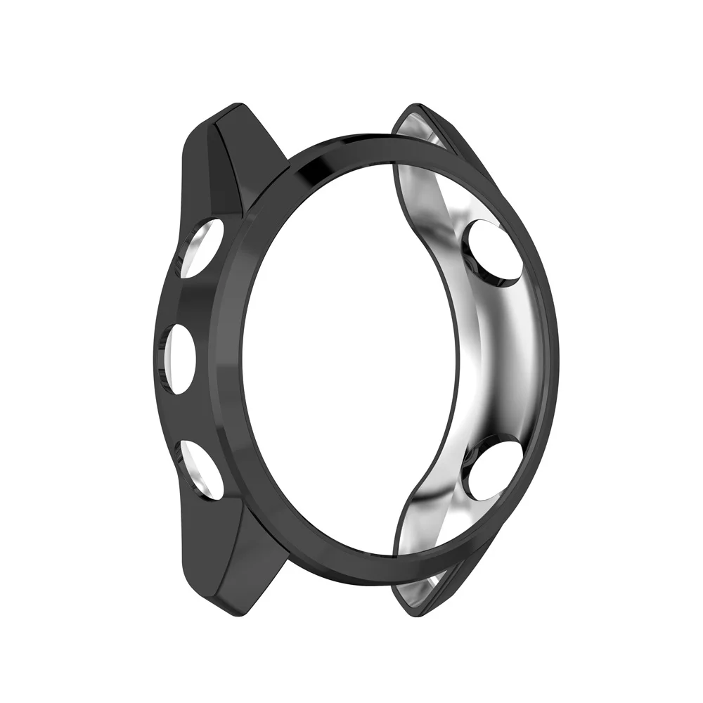 FIFATA Plating TPU Protective Case For Garmin Forerunner 745 Watch Cover Protector Bumper Frame For Garmin Forerunner745 Shell