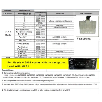 

For Mazda M2/ 3 5 6 Fumerai Adaptor 1pc Auto AUX Wireless Music Stream