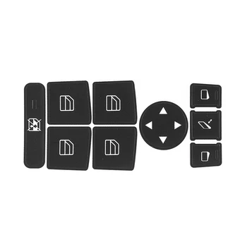 

Switch Parts Self Adhesive Repair Car Accessories Decoration Reusable Waterproof Button Decals Set Window For Benz 2008-2014