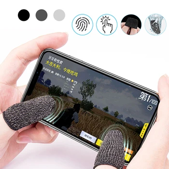 

2 pcs L1 R1 Breathable Mobile Game Controller Finger Sleeve Touch Trigger for Fortnite PUBG Mobile Rules of Survival Gatillos