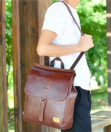 Винтажный кожаный женский рюкзак, высококачественные рюкзаки для девочек-подростков, Черный дорожный рюкзак, Роскошный дизайнерский рюкзак