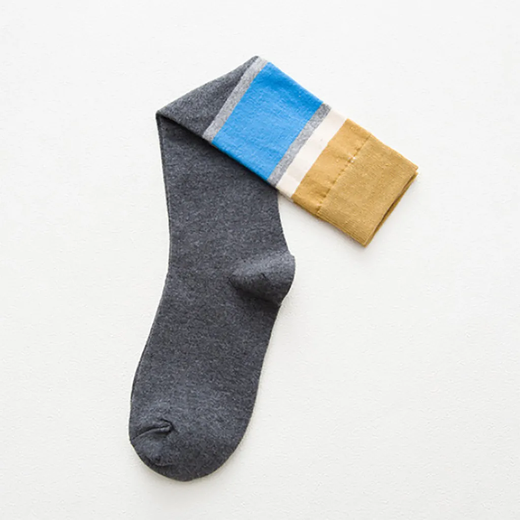 JAYCOSIN Women Harajuku Skateboard Socks Patchwork College Style Knee Socks Fashion Striped Casual Cotton Over Knee Socks Nov08