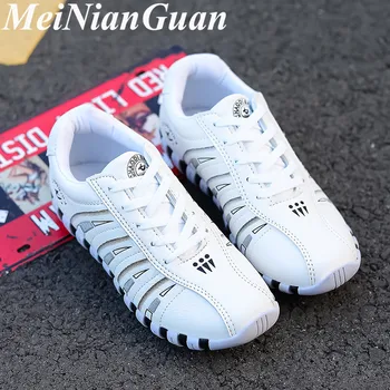 

New Sporty Women's Shoes Synthetic Sneakers Women White Sport Shoes Woman Low Top Ladies Running Shoes Non Slip Female Shoes H4