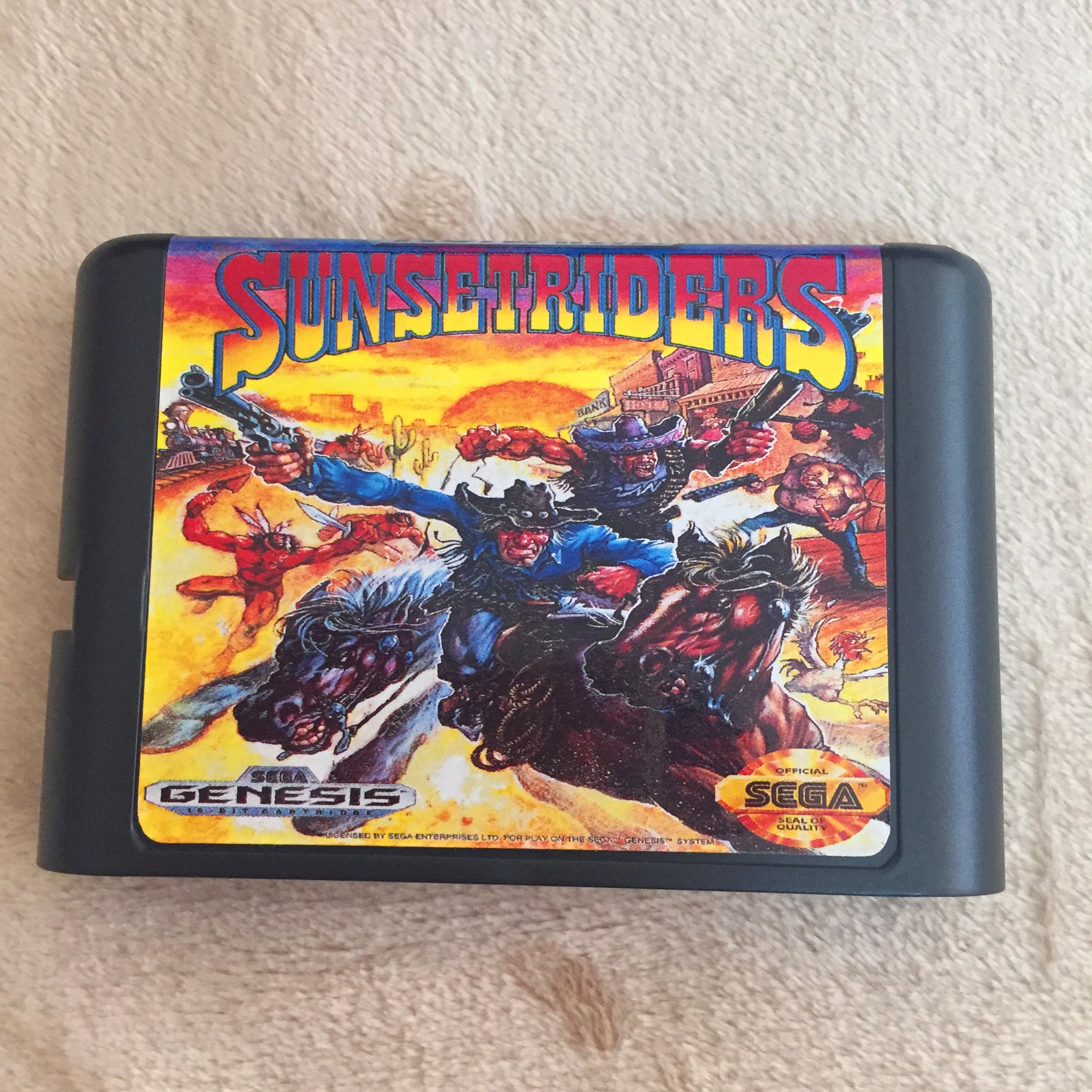 

Sunset Riders 16 bit MD Game Card For Sega Mega Drive For Genesis