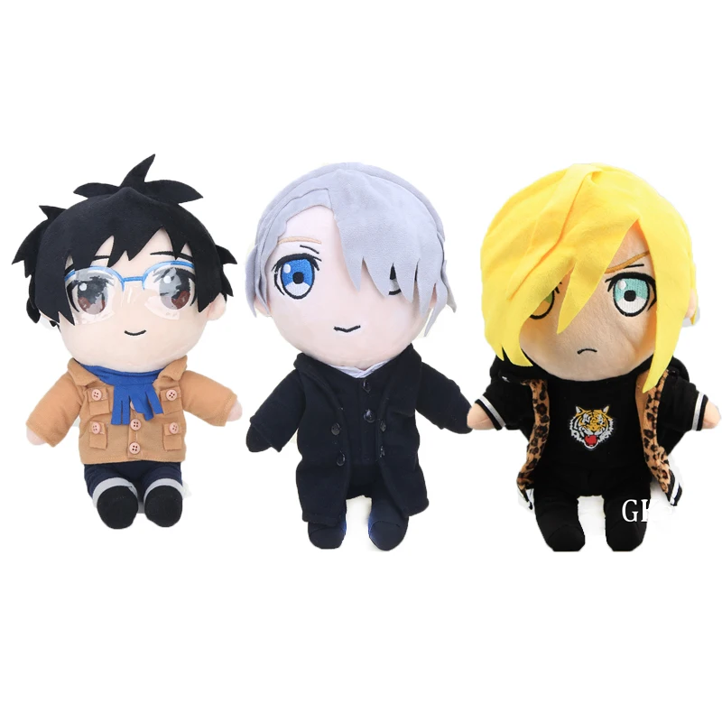 25 см аниме лед Katsuki Yuuri / Pulisetty Victor Nikiforov плюшевые игрушки кукла животные женщины