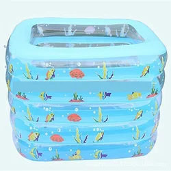 Piscine gonflable carrée en PVC pour bébé, jouet pour enfants, fournitures de bain pour bébé 
