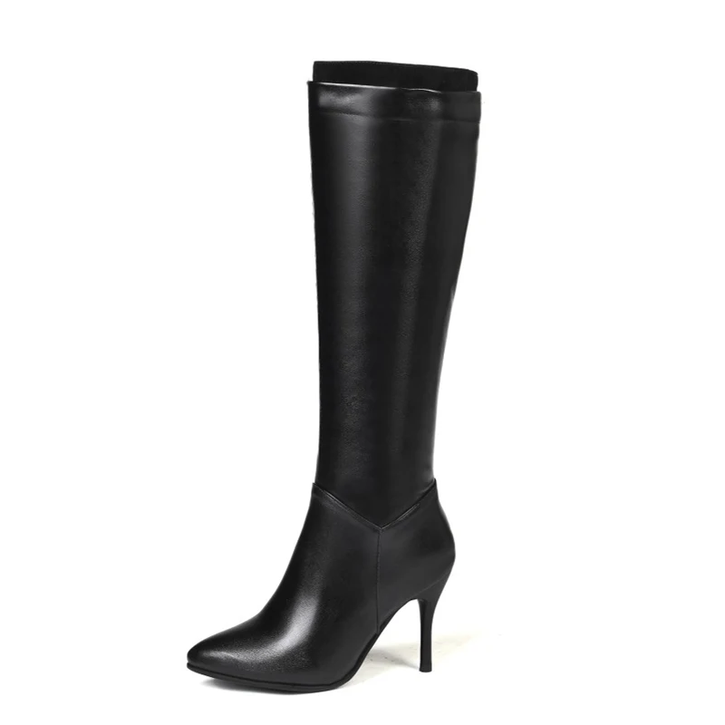 Big Size 11 12 13 14 Women Long Boots Woman Over The Knee Boot Side Zipper Thin Heels And High