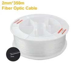 Câble en Fiber optique de 2mm, 350M, Guide lumineux, lueur d'extrémité, pour Source de lumière, KTV Bar, lampe d'ambiance 