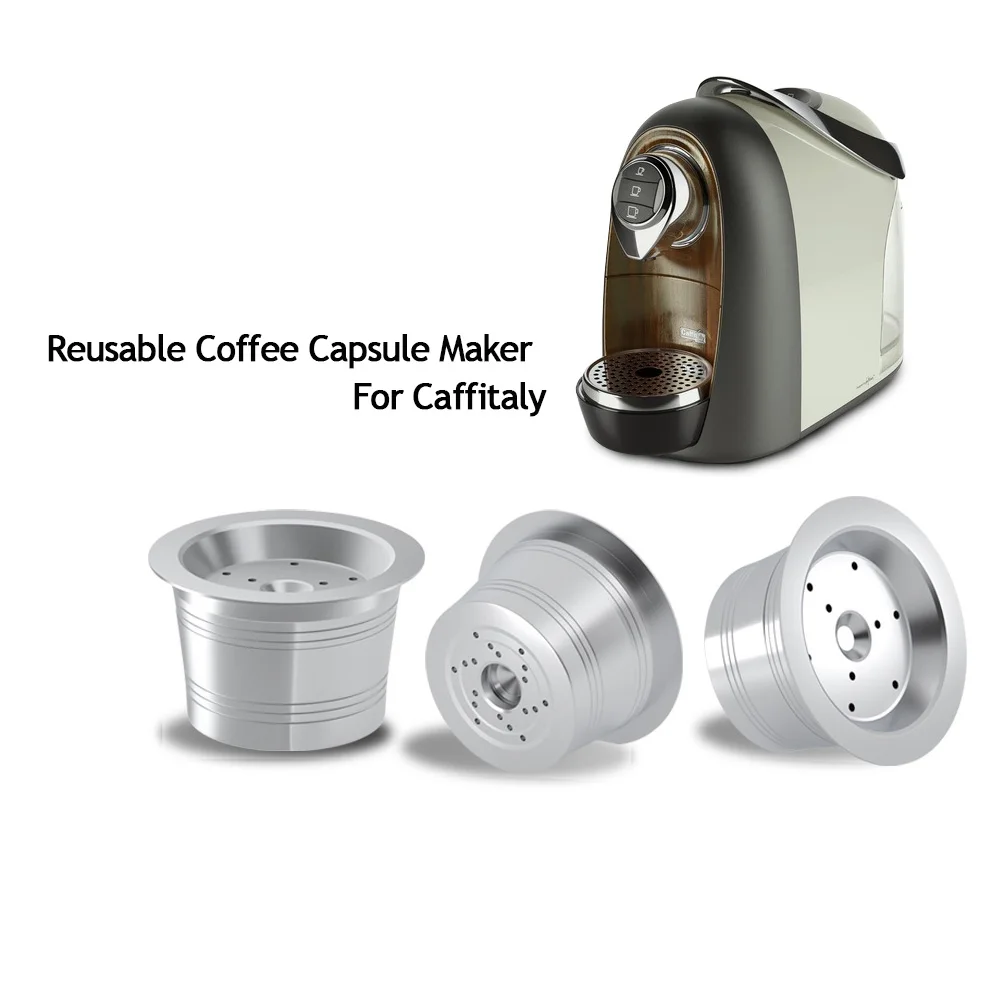 For Caffitaly Tchibo Cafissimo Aldi Expressi Refillable Kfee Coffee Capsule Pod Filters