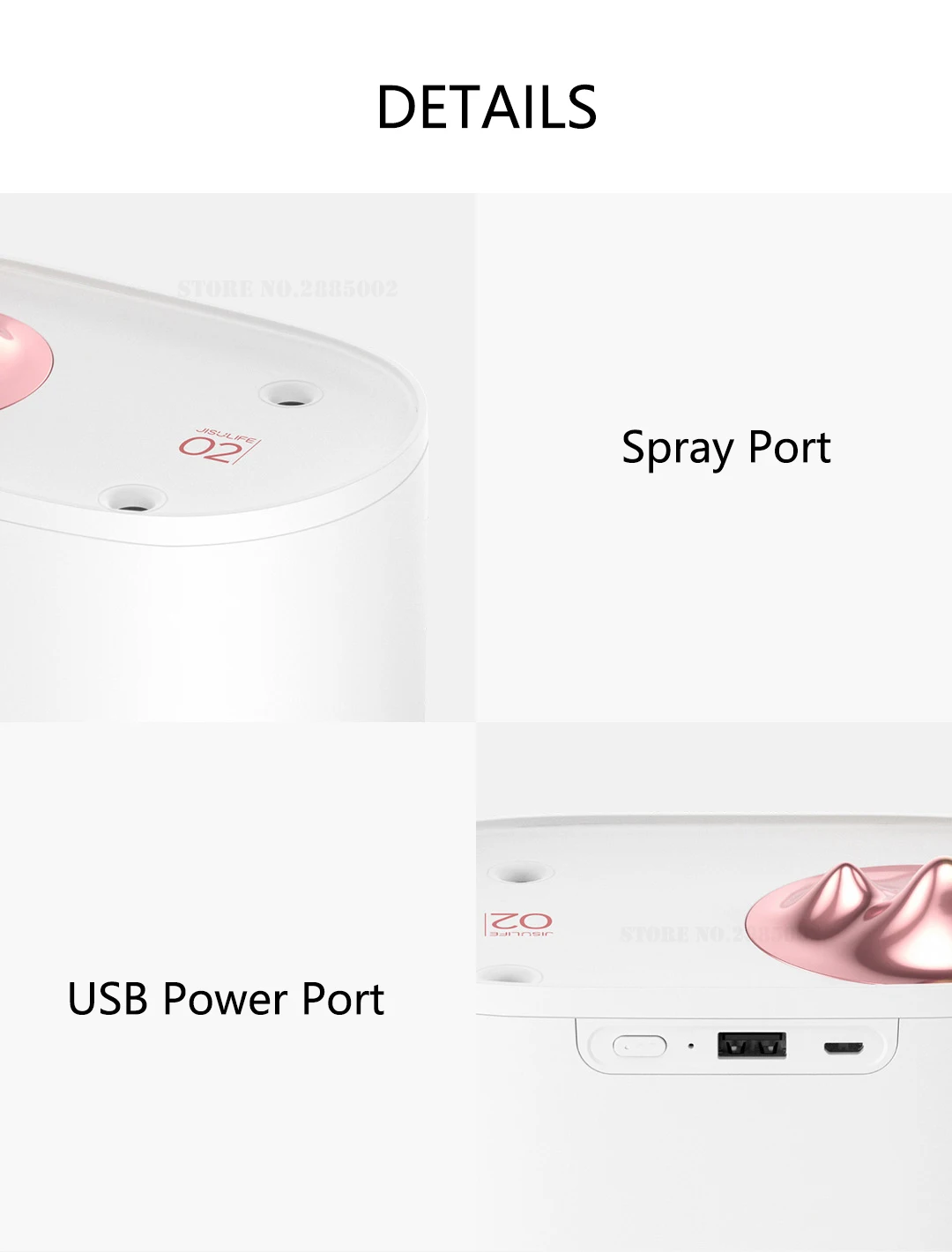 Xiaomi Youpin Jisulife горный рифма Многофункциональный увлажнитель беспроводной увлажнение интеллектуальное выключение большой емкости