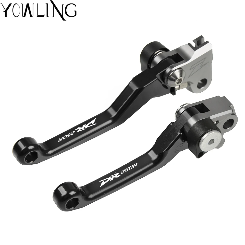 Motorbike CNC Aluminum Custom Made Folding Brake Clutch Lever For SUZUKI DR250R DR 250R 1997 1998 1999 2000 Dirt Bike Motocross