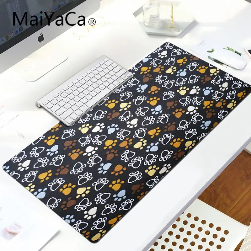 LockEdge 30X90cm MaiYaCa персонализированный крутой модный Комфортный коврик для мыши с принтом собачьей лапы игровой коврик для мыши Большой Коврик Для Мыши Компьютерный коврик - Цвет: LockEdge 30X90cm