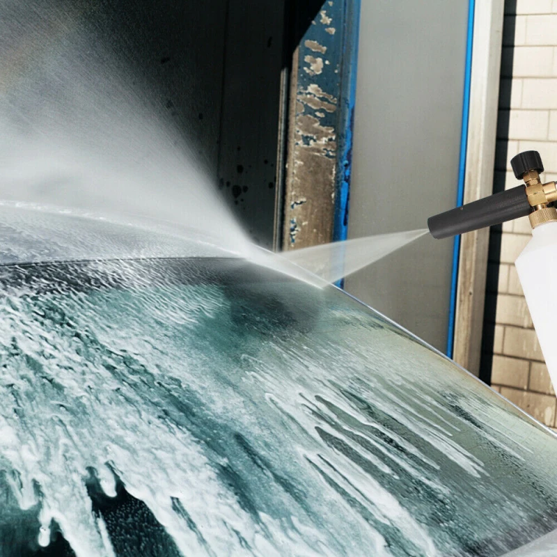 1/4&quot Snow Foam Washer Gun Car Wash Soap Lance Cannon Spray Pressure Jet Bottle car clean cleaning cleaner accessories | Автомобили и