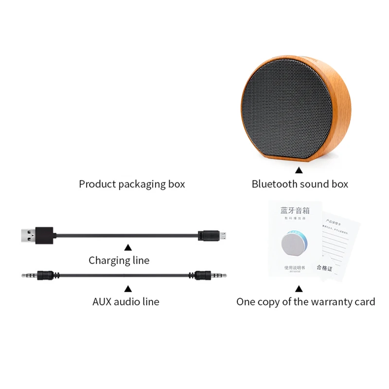 Деревянные зерна беспроводной Bluetooth динамик громкий динамик звуковая система