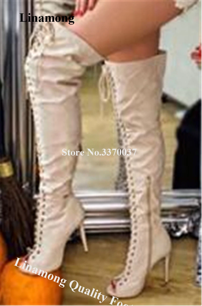 gladiator over the knee heels