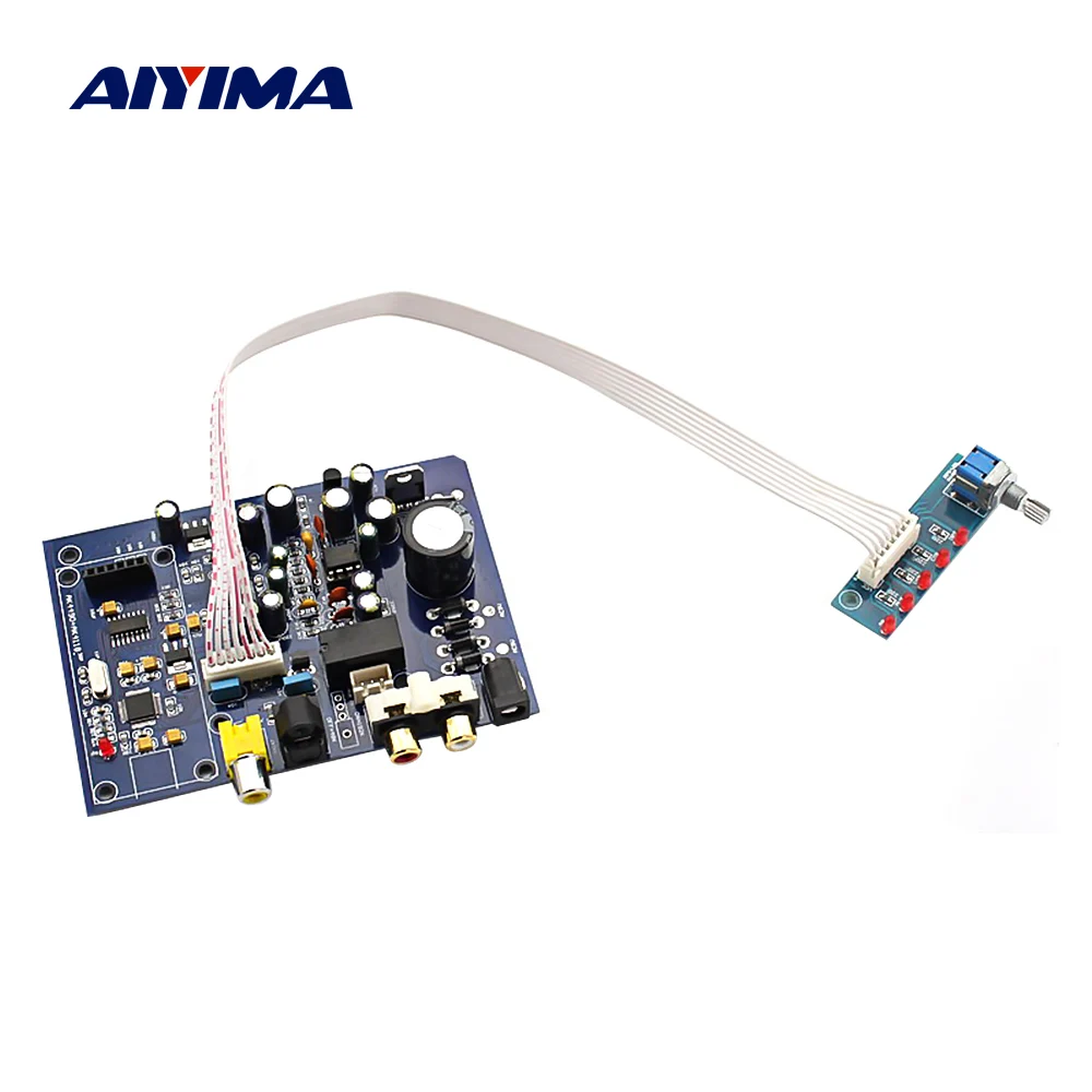AIYIMA AK4490 AK4118 Decoder Audio Board 4 Way Input DAC With Coaxial Fiber 192KHZ DIY USB DAC Car Audio System