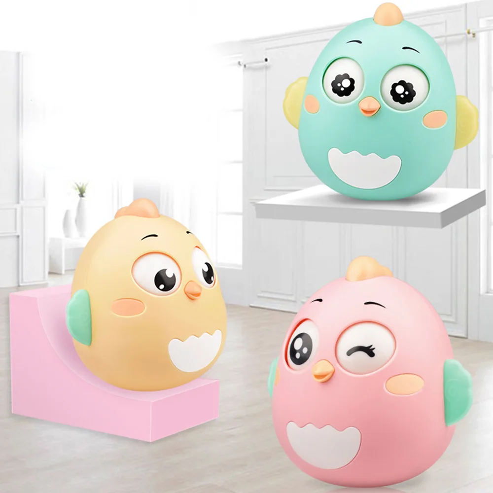 1 шт., игрушки для новорожденных, кивающие игрушки неваляшки, колокольчик, милые развивающие погремушки, земля и вода, двойное использование, Игрушки для развития детей