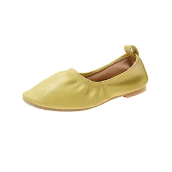 

2020 spring new women's flat shoes casual wild comfortable shallow mouth soft bottom round feet women's single shoes