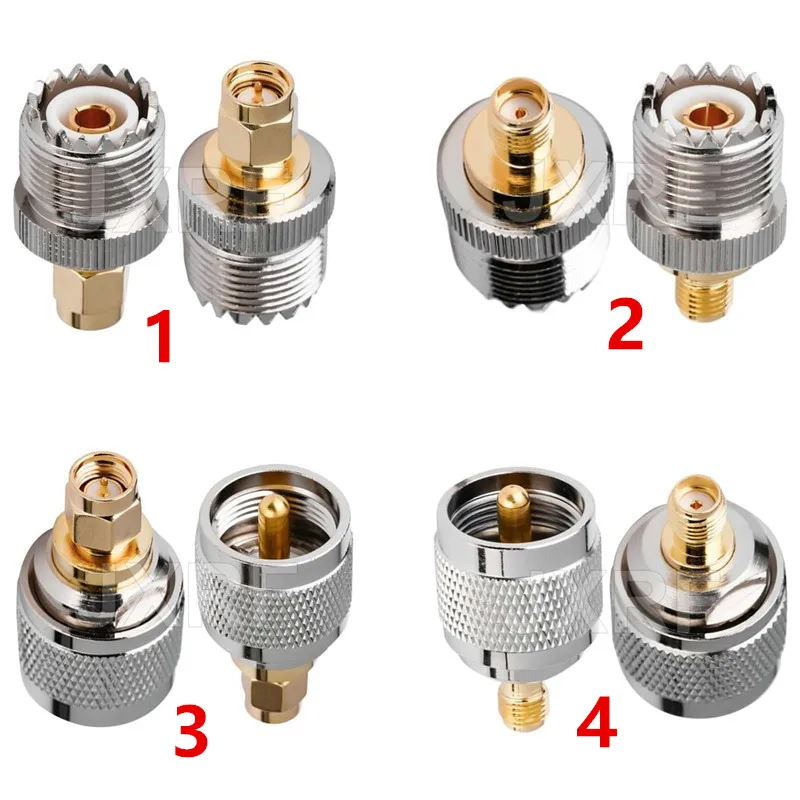Заводские продажи 4 шт./компл. UHF PL259 SO239 В гнездовой разъем SMA RF типа тестовый