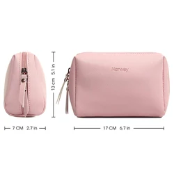 Shiny Vegan Leather Custom Cosmetic Handy Toiletry Travel Waterproof Zipper Makeup Bag