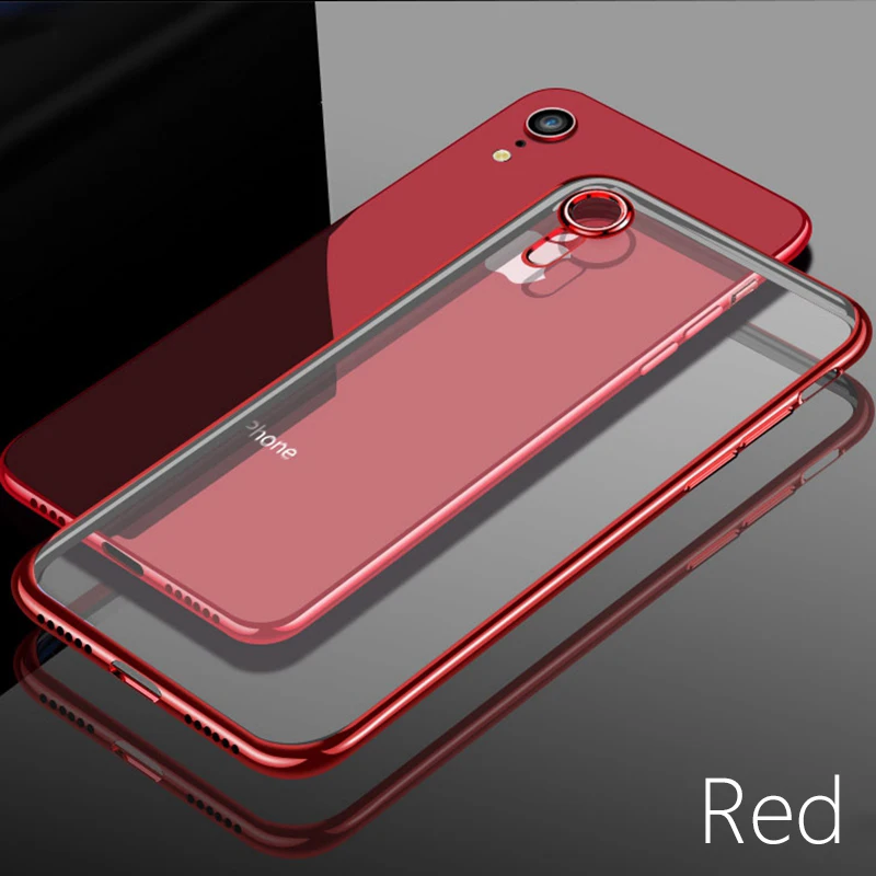 Мягкий прозрачный чехол с покрытием для iphone XR XS MAX X 10 7 8 Plus 6 6s SE 5|Бамперы| |