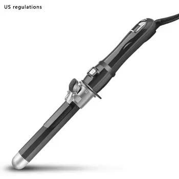 

B automatic curling iron black with American standard converter (opp bag packaging)