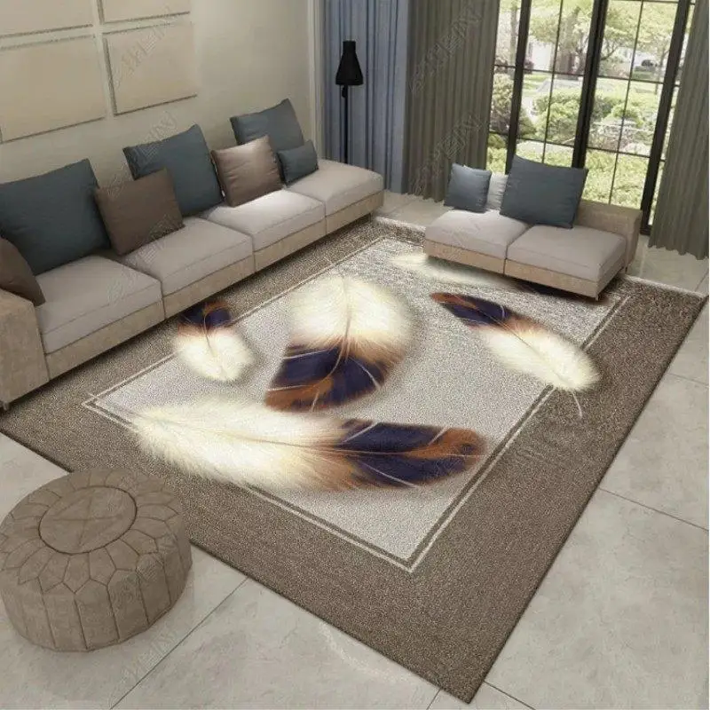 Мультфильм перо 3D печать ковры для гостиной спальни ковер детский коврик для лазания детская комната игровая площадка коврики Детский ползающий пол ковер - Цвет: 21