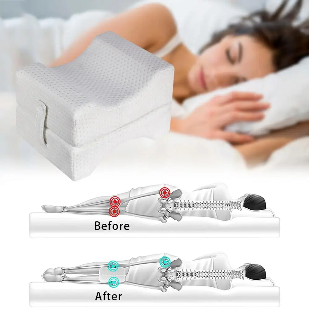 2 шт. Memory Foam наколенники для тела беременность клиновидная подушка со съемным чехлом и ушной вилкой для снятия боли суставы задней ноги бедра