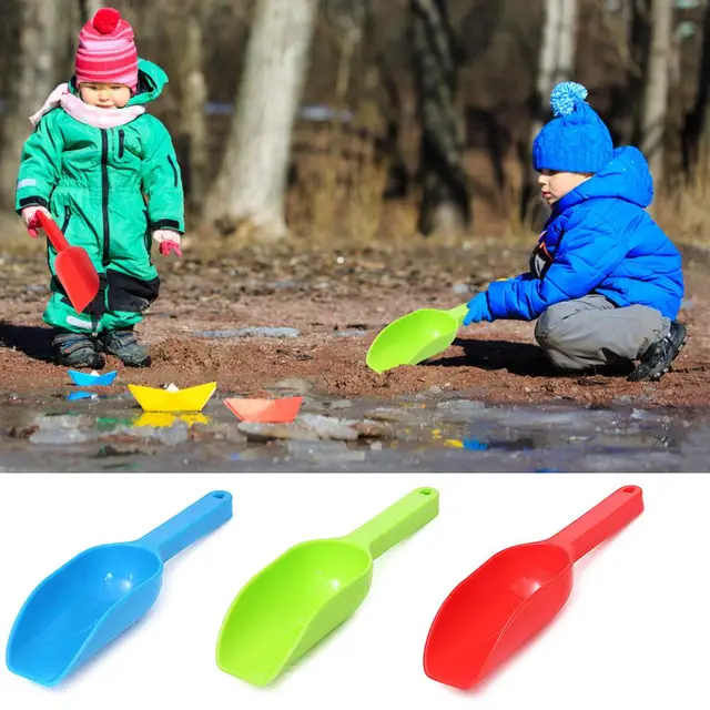 Outdoor Winter Kids Snow Sand Scoop Shovel Toy Plastic Children Play Snow Fighting Tools 5