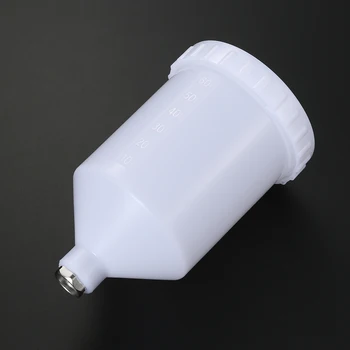 

600ml Plastic Paint Cup Pot Paint Sprayer Thread Connector For Spray Gun Tools Spray Paint Pot Replace Accessories Repair Tool