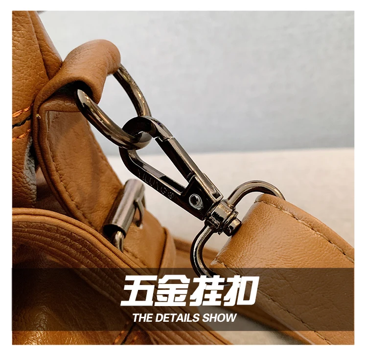big handbag fashionable Single shoulder bag woman lady large capacity Soft leather all-match messenger bag