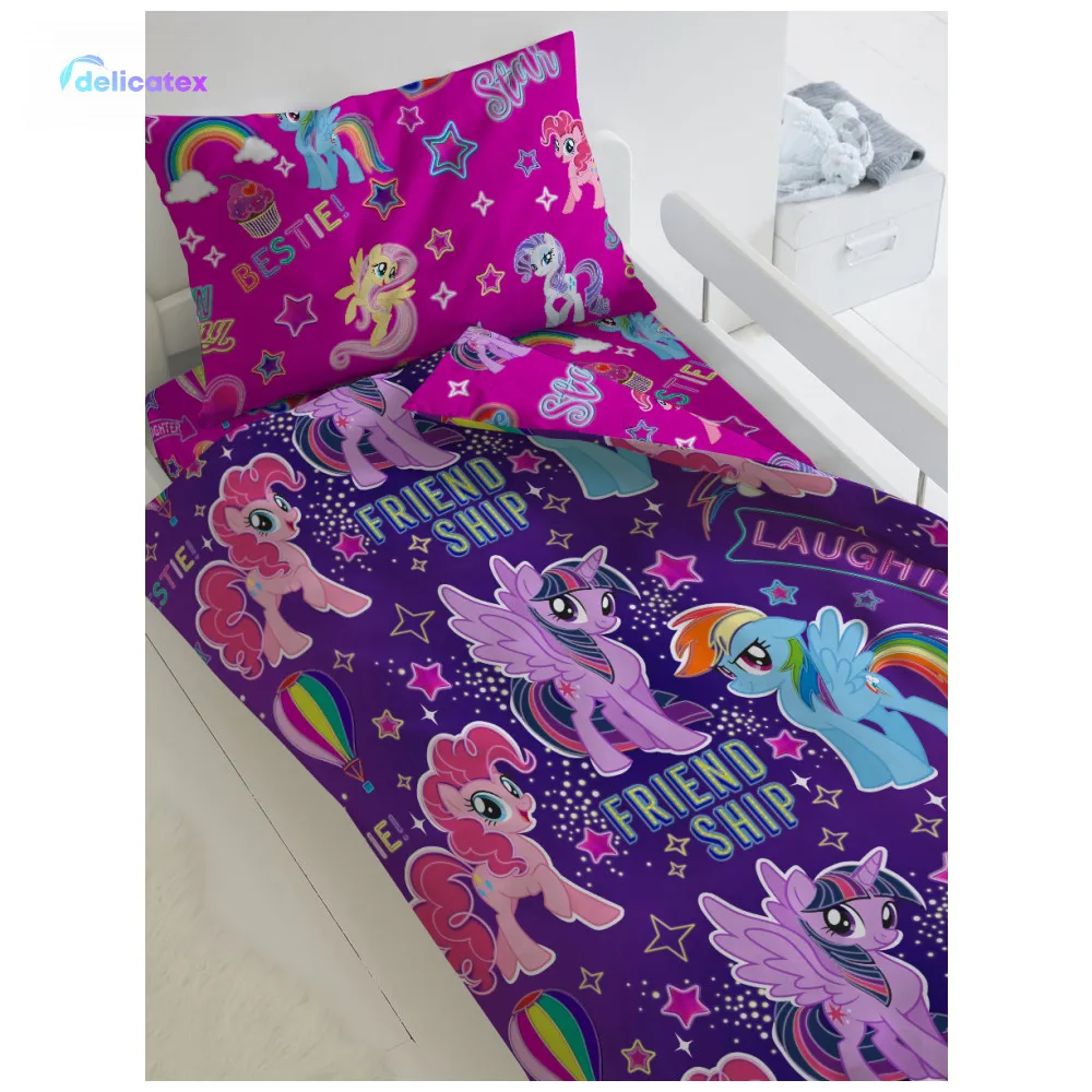 КПБ Delicatex1.5 хлопок My little Pony Neon(70х70) рис. 16119-1/16120-1 Дружба