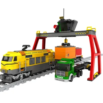 

792Pcs MOC Creative Train Bricks DIY Small Particle Building Block Model Stem Toy For Children Educational Toys Birthday Gift