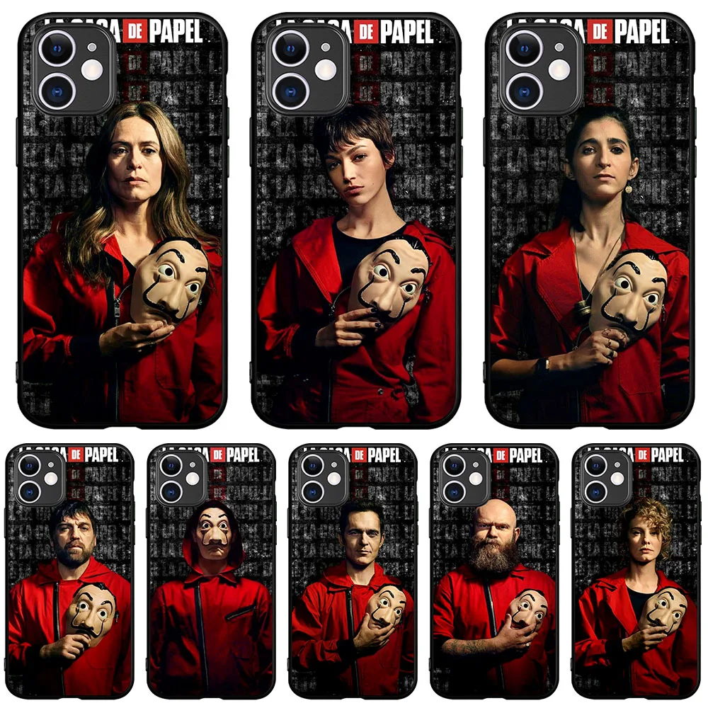 

Spain TV La Casa papel Heist House Paper phone case For iPhone X XR XS 11 Pro Max 5S SE 6 6S 7 8 Plus One plus 6T 7 Pro etui tpu