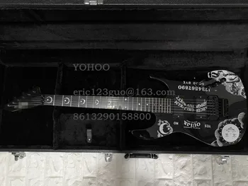 

Top Quality black Color black hardware Kirk Hammett Ouija beautiful Electric Guitar, customized!PayPal available!es-2