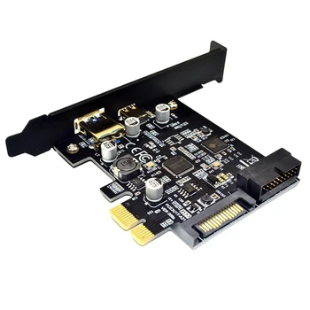 

USB3.0 Type-C Front Adapter Card C-Type Plug 19PIN ASMeida 1042A