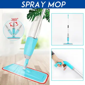 

Spray Mop 360° Spin Automatic Spray Floor Mop Ultrafine Fiber Cleaning Lazy Mop For Home Wood Ceramic Tiles Floor Cleaning