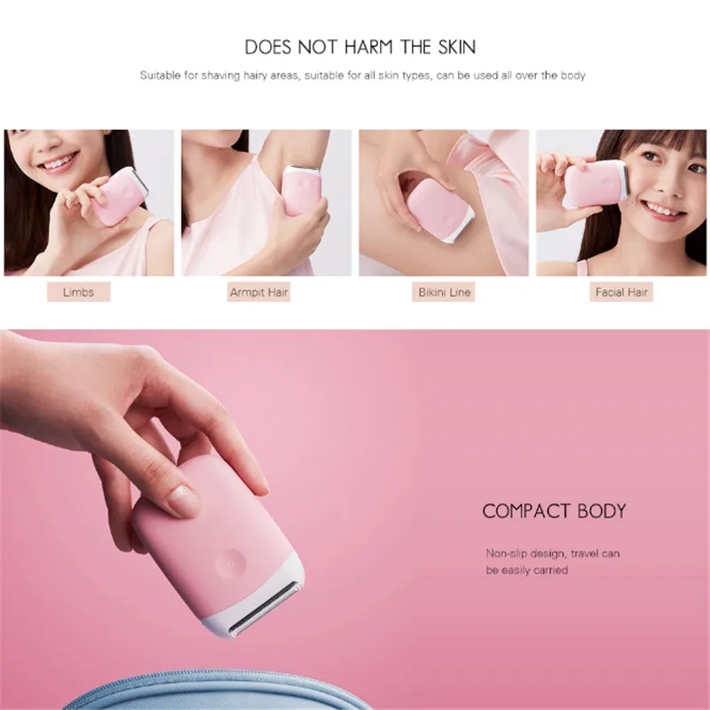  Original Xiaomi SMATE ST-L36 depiladora eléctrica recortadora de depilación mujeres USB recargable 