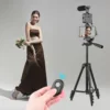 Andoer Smartphone Vlogging Kit Video Recording Equipment with Tripod Mic LED Video Light for Phone Youtube Set Vlogger Kit 5
