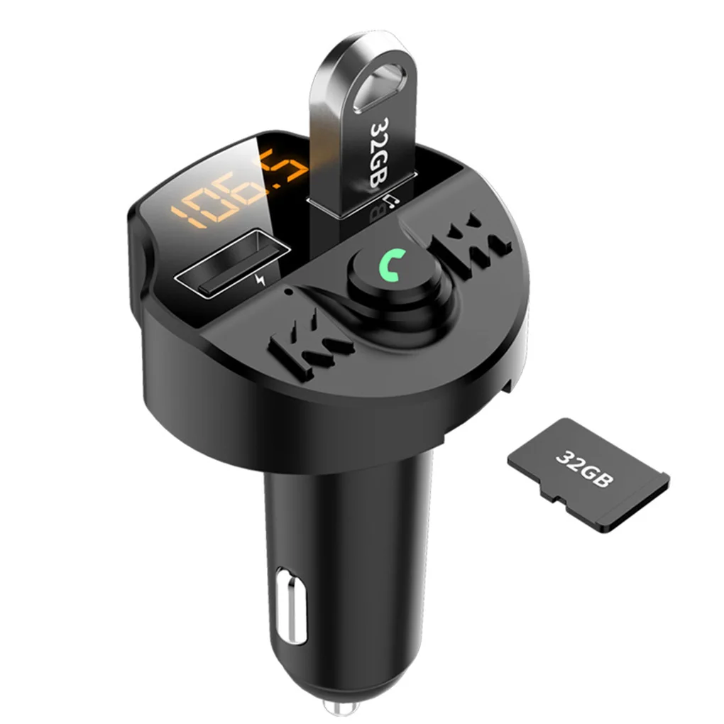 Автомобильный комплект громкой связи Bluetooth 5 0 беспроводной fm передатчик