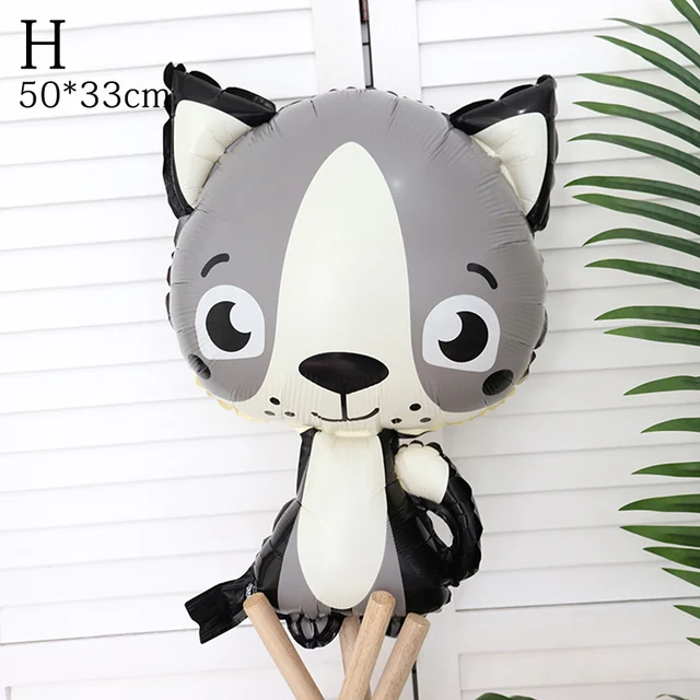 Cartoon Animal foil balloon Animal Cute Fox panda octopus starfish Birthday party Decor Baby Shower Holiday Kids Toys Balloons 8