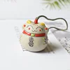 Japanese Style Ceramic Lucky Fortune Cat Bell Wind Chimes Pendant Ornament  Windbell Art Crafts Decor Ornaments Gifts 4