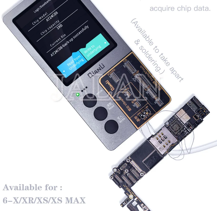 ICopy Plus ЖК-экран True Tone ремонт программист батарея для iPhone XR XS MAX 8P 8 7P 7 Вибрация/сенсорный/Фоточувствительный ремонт