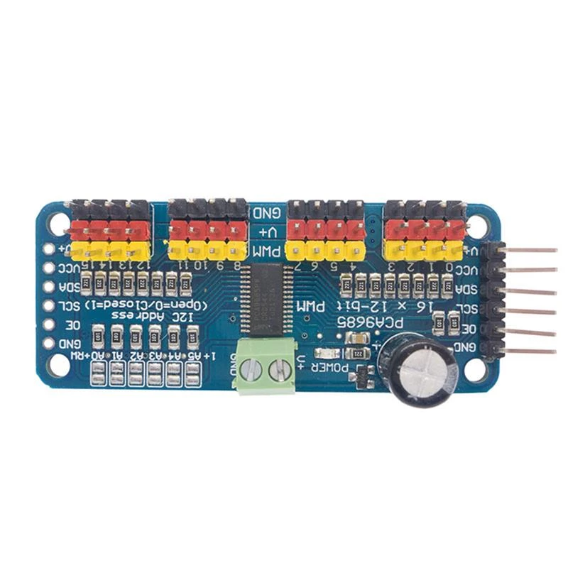 16 Ch 12-bit PWM Servo Shield Motor Driver I2C Module PCA9685 For ArduinoIJ